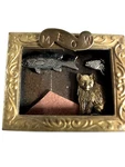 Vintage Brooch Cat Shadow Box Handmade Fish Meow Artistic. Fixed Price $35.00.