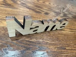 Stand Up Hanging Wooden Personalized Custom Name Word Sign Decor 3/4". Fixed Price $56.99.