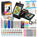 Colour Block 152 Pc Wooden Easel Mixed Media Supplies - Artist Painting And. Fixed Price $112.59.