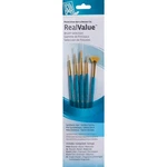 Princeton Synthetic Gold Taklon Real Value Brush SET-5/PKG P9170. Fixed Price $16.83.