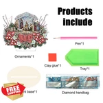 Antor Christmas Diamond Painting Ornament Kit Desktop Wreath Decor. Fixed Price $20.00.