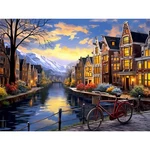 Changjiawujin City Diamond Painting Kits For Adults 12X16 Inches, Town 5334. Fixed Price $15.93.