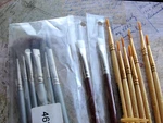 Bnip Paint Brushes Acrylic Watercolor Sax True Flow Variety Set Dynasty Flat Rnd. Fixed Price $16.99.