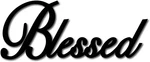 Blessed Wood Sign Wall Art Cutout Laser Unfinished Decorative Accessor. Fixed Price $12.11.