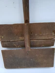 Set Of 2 Antique Primitive Wool Carding Wood Paddle Brush Sargent New York. Fixed Price $35.00.