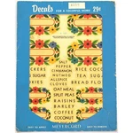 40S 50S Vintage Meyercord Water Slide Decals Kitchen Canister + Spice Jar Labels. Fixed Price $26.00.
