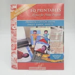 New 6-SHEET Eq Cotton Satin Inkjet Fabric Sheets 8.5X11 Photo Quilt Crafts. Fixed Price $20.59.