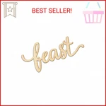 Woodums Feast Script Wooden Wall Art Decor, Unfinished Sign For Family Ro. Fixed Price $19.16.
