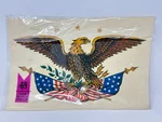 Nos Vintage Open Package 1970'S Meyercord Decal American Flags And Eagle 1104-A. Fixed Price $14.00.