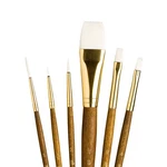 Princeton Realvalue Paintbrush, Brown Set Of 6. Fixed Price $21.58.
