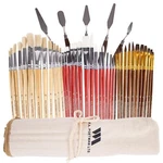 Wa Portman 38-PC Professional Acrylic Paint Brush Set With 5 Palette Knives -.... Fixed Price $44.38.
