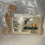 Wooden Three Country Geese Plaque Hooks Paint Craft Kit Vtg Wangs Inter 8X6. Fixed Price $18.00.