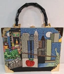 Handmade Beaded Cigar Box Purse Nyc Skyline Statue Of Liberty Big Apple. Fixed Price $30.80.