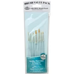 Royal Brush RSET9158 Value Pack Sets-gold Taklon Detail 7/PKG (3PK). Fixed Price $26.39.