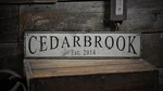 Custom Name & Established Date Sign - Rustic Hand Made Wooden. Fixed Price $43.20.