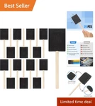 20 Pack 2-INCH Foam Paint Brushes With Wooden Handles For Diy Craft Projects. Fixed Price $10.79.