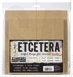Stampers Anonymous Etcetera - Square Panels, THETC021 By Tim Holtz. Fixed Price $7.19.