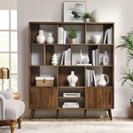 Transmit Bookcase With Sliding Doors Walnut. Fixed Price $452.50.