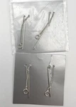 Two Pairs Sterling Silver Pierced Thread Earrings Findings 3 - SS106. Fixed Price $15.49.