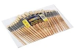 Preschool Paint Brush Set Natural Bristle Flat Round 24 Pack Creativity Street. Fixed Price $25.09.