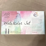Creative Artizan 48 Watercolor Set With Brush Pens, Palette & Paper. Fixed Price $10.00.