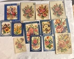 13 Pc Lot Vtg Meyercord Decal Transfers Floral Mixed Flowers Roses 1950S Usa. Fixed Price $24.50.