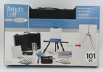 Artist's Loft 101 Piece Deluxe Studio Paint, Brushes, Pencil Set Easel New. Fixed Price $49.99.