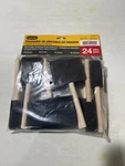 Gam 24 Piece Foam Paint Stain Sponge Brush Set Assorted Pack Wood Handle. Fixed Price $9.00.