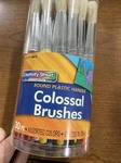 Creativity Street Colossal Brush Natural Bristle Round 30/SET 5168. Fixed Price $13.99.