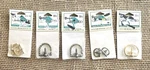 5 Vintage Pkgs Darice Craft Wood Metal Screw Frame Hangers 7PC Gold Finish. Fixed Price $14.99.
