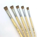XDT#242 Artist Paint Brush 5PC Top Quality Pure Red Kolinsky Oil Watercolor. Fixed Price $39.99.