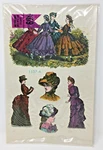 Nos Vintage Meyercord Decorator Decals Victorian Ladies 1537-A 9X13. Fixed Price $8.00.