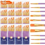 Esrich Paint Brushes Set, 16PACKS/160 Pcs, Suitable For Acrylic, Oil,. Fixed Price $31.49.