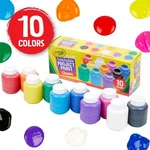 Crayola Washable Kids Paint Set, 10 Count, Craft Supplies. Fixed Price $12.90.