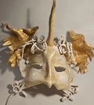 Leather Angel Mask ( Unicorn ). Fixed Price $95.00.