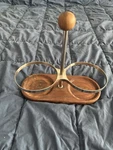 Ikea Kr Samos Walnut Mason Holder Storage Organizer For Jars. Fixed Price $9.99.