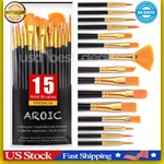 Best Model Miniature Paint Brushes Small Detail Art With Set 15 Pcs. Fixed Price $8.49.