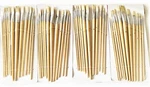 48 Flat Square Tip 13" Long Artist Paint Brushes Set Oil/water Base PTC579. Fixed Price $28.99.