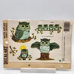 Meyercord Art 0245 Owl Decals Water Applied Craft Nos 1981. Fixed Price $12.00.