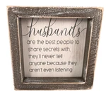 Husband Are The Best Wooden Distressed Home Decor Box Sign Adams &. Fixed Price $12.25.