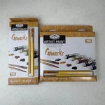 Royal & Langnickel Gouache Artist Paint Set Bundle 12 18 Count Tubes Brushes. Fixed Price $29.99.