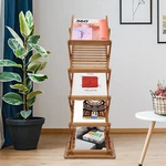 Foldable Wood Book Rack Display Holder Stand, Magazine Brochure Office. Fixed Price $59.40.