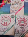 3 Vintage 80S Apple Bits Christmas Cut-outs From Plaid Ornament Kits Cut/paste. Fixed Price $12.00.