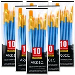 Acrylic Paint Brush Set, Oil & Watercolor - Professional 60PCS, Blue. Fixed Price $18.03.