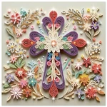 Gemozaic Cross Special Shape Diamond Art Kits For Adults, 5D Adults' YXZ084. Fixed Price $13.99.