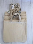 Mark Richards Wear Em Large Natural Canvas Tote/ W/ Pockets Set Of 10 Totes Nwt. Fixed Price $119.00.
