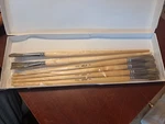 6 Osborn Paint 70101 Flat Sash Brush, 1/2 In, Natural, Hog Hair. Fixed Price $47.95.