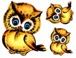Vintage Image Retro Shabby Night Owl Furniture Transfers Waterslide Decals AN700. Fixed Price $13.99.