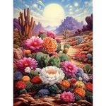 Cactus Flower Diamond Painting Kit Full Drill Diy Wall Art Decoration 12X16. Fixed Price $13.99.