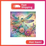 Acudotr Diamond Painting Kits For Adults Dragonfly, 5D Special Shape Art. Fixed Price $10.35.